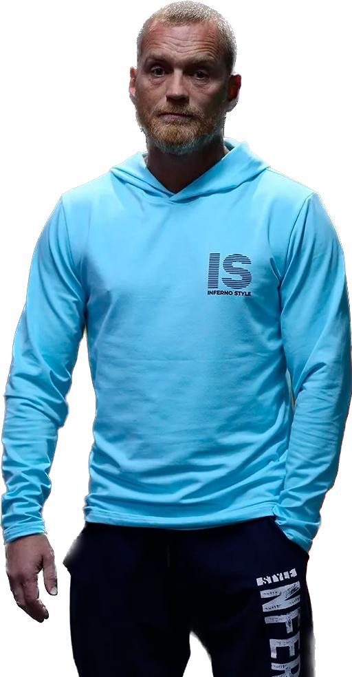 

Лонгслив мужской INFERNO style Л-002-001 бирюзовый XL, Л-002-001
