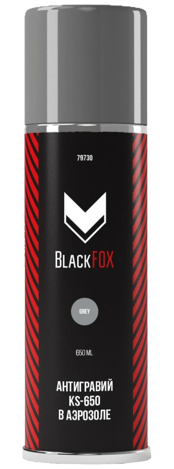 фото Антигравий blackfox 79730 ks-650,аэрозоль, серый, 650 мл. black fox