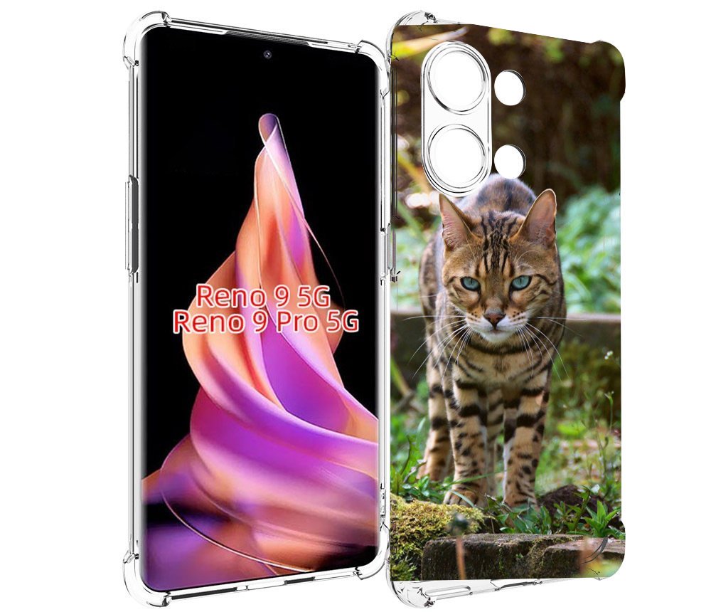 Чехол MyPads порода кошка бенгальская для Oppo Reno 9/Reno 9 Pro