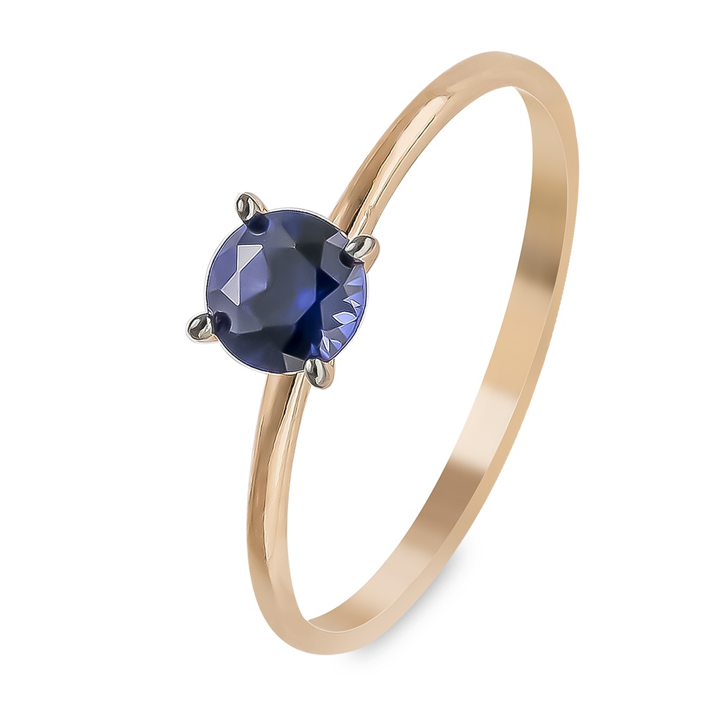 

Кольцо женское из красного золота с сапфиром 585Gold 101014049, р, 101014049
