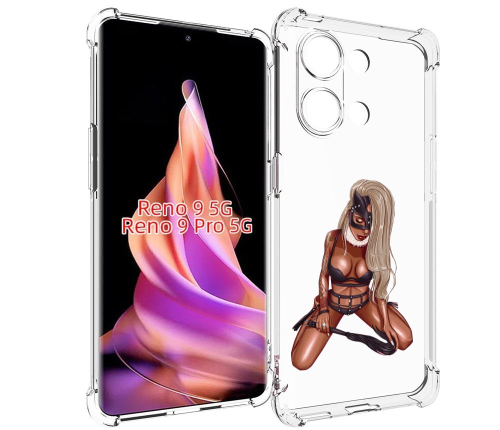 

Чехол MyPads плохая-девушка женский для Oppo Reno 9/Reno 9 Pro, Прозрачный, Tocco