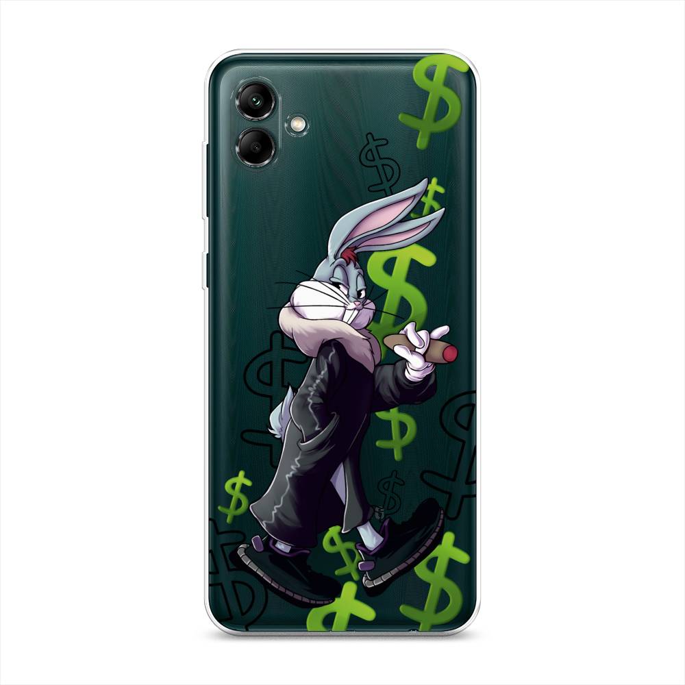 

Чехол на Samsung Galaxy A04 "Rich Bugs Bunny", Зеленый;черный;голубой, 2107050-6