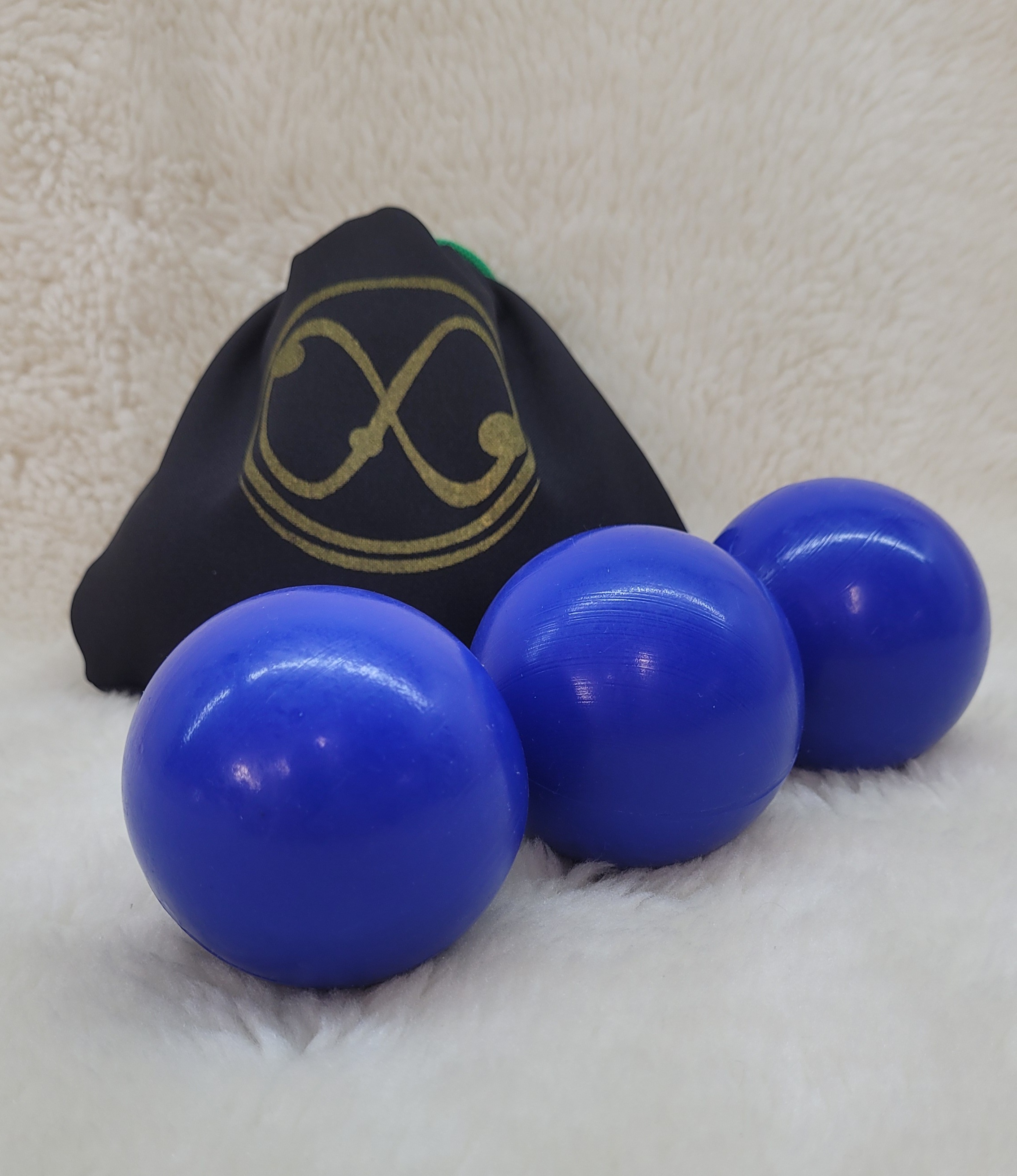 Мячи для жонглирования РРМ 68 мм набор-3 шт Джагл Синий