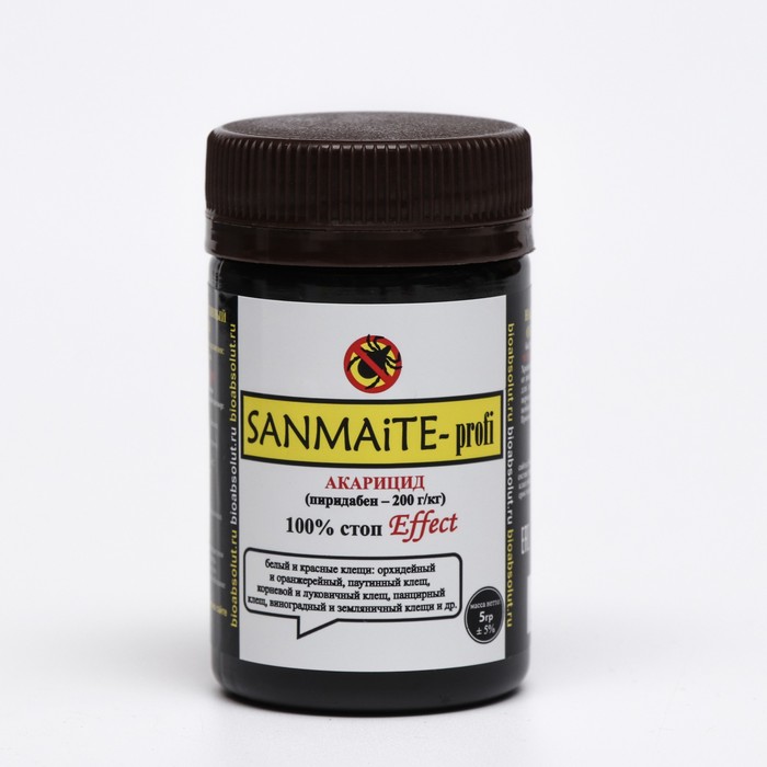 

БИОАБСОЛЮТ Sanmite-profi Санмайт акарицид от белых и красных клещей, 5 г, Sanmite-profi Санмайт акарицид от белых и красных клещей, 5 г