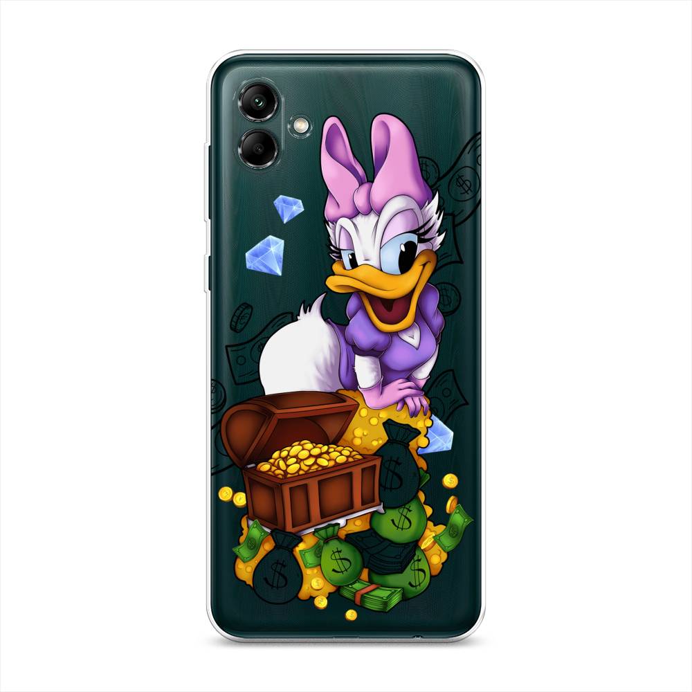 

Чехол на Samsung Galaxy A04 "Rich Daisy Duck", Коричневый;белый;фиолетовый, 2107050-6