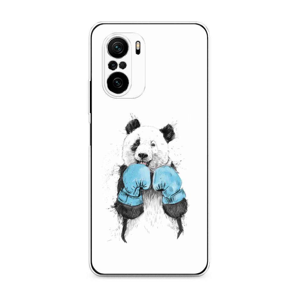 фото Чехол на xiaomi poco f3 "панда боксер" case place