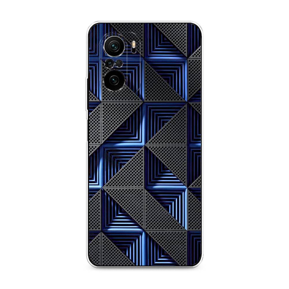 

Чехол на Xiaomi Poco F3 "IBM", Серый;синий, 312650-3