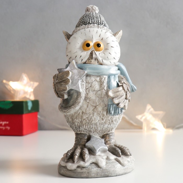 

Новогодняя фигурка Mage Story Филин со звездочкой в зимнем наряде 1 шт., Филин со звездочкой в зимнем наряде