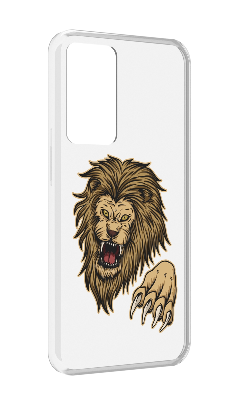

Чехол MyPads Лев-завоеватель мужской для OPPO Reno 8 Lite, Прозрачный, Tocco