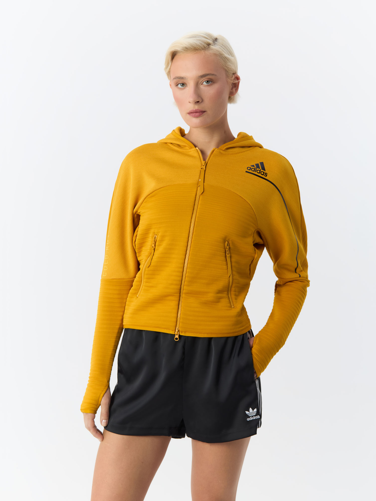 Толстовка женская Adidas ZNE Cold Ready Athletics FT6774 желтая XS 3289₽