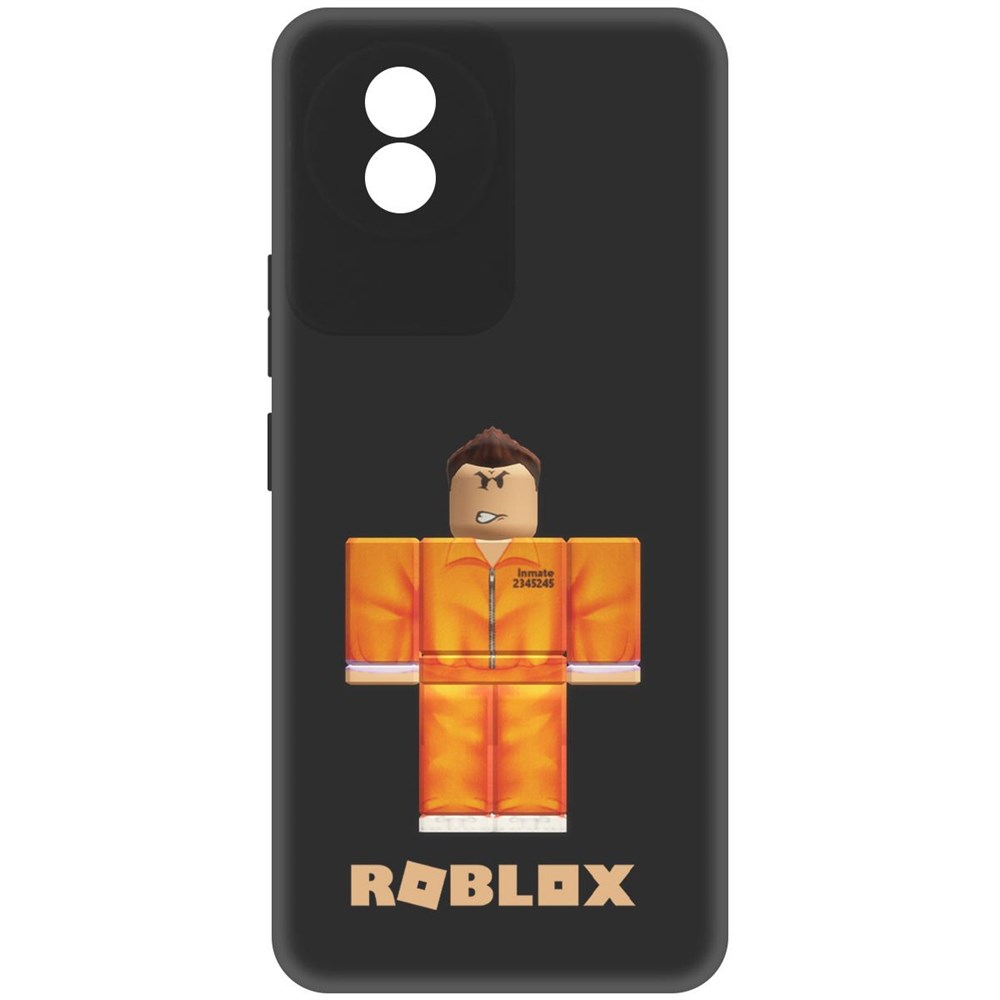 

Чехол-накладка Софт Roblox-Заключенный для Vivo Y02, Черный