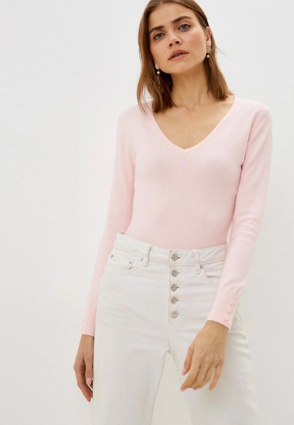 Пуловер женский C&Jo CJF885 розовый S