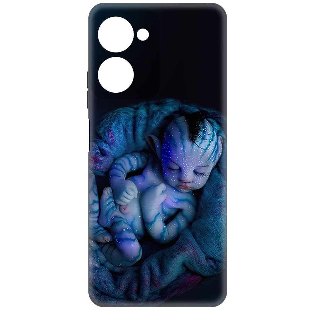 

Чехол-накладка Софт Аватар - Малышка для Realme 10 Pro, Черный