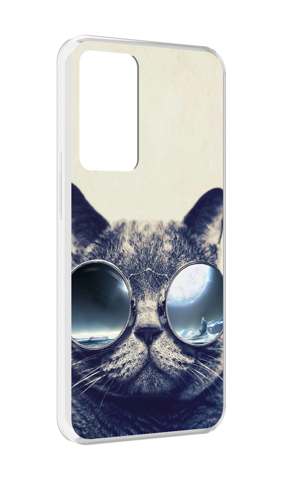 

Чехол MyPads Кот-в-очках-2 для OPPO Reno 8 Lite, Прозрачный, Tocco