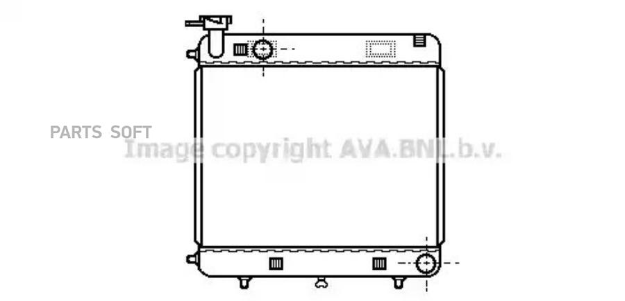 

Радиатор охлаждения двигателя AVA msa2085