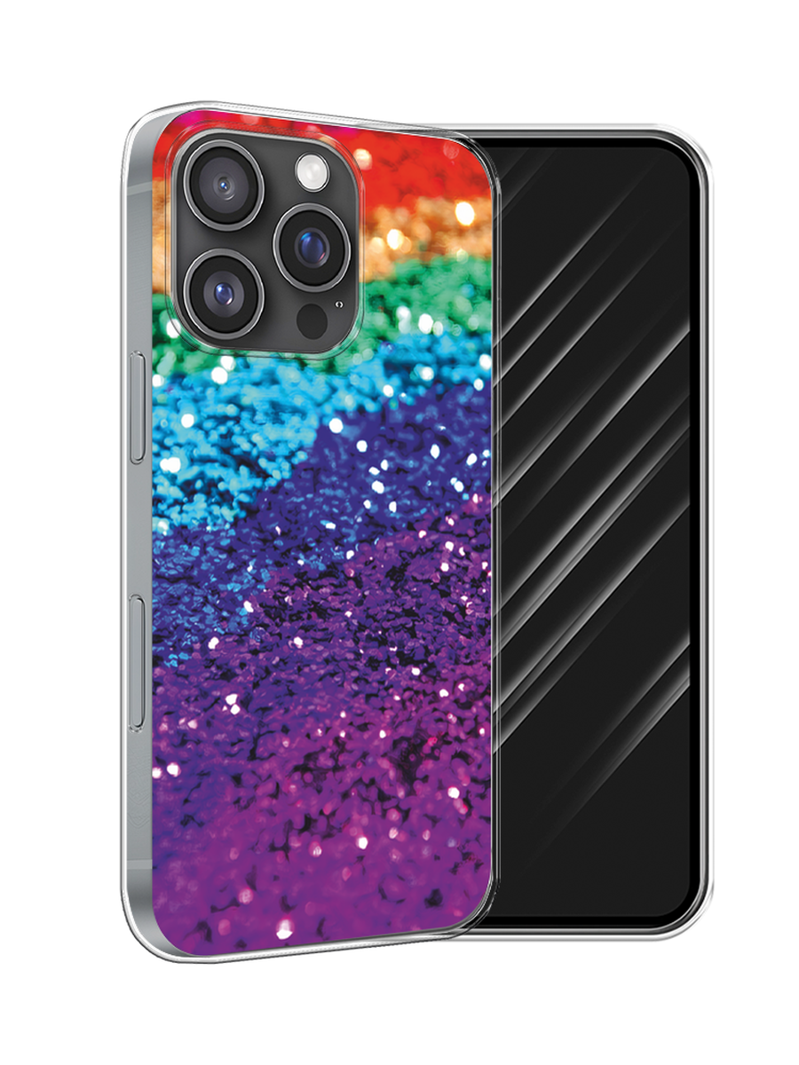 

Чехол Awog на Apple iPhone 16 Pro "Блестящая радуга рисунок", Разноцветный, 16250-1