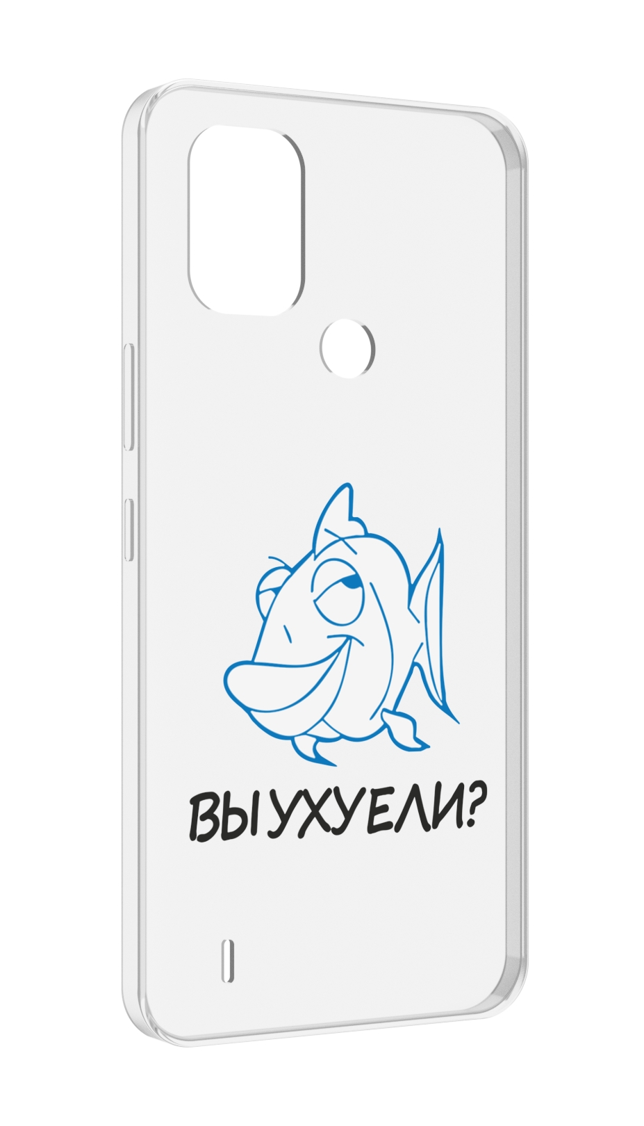 

Чехол MyPads вы ухуели для Nokia C31, Прозрачный, Tocco