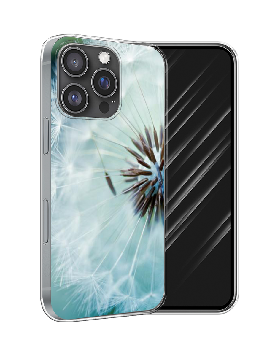 

Чехол Awog на Apple iPhone 16 Pro "Пух одуванчика", Серебристый;серый, 16250-1
