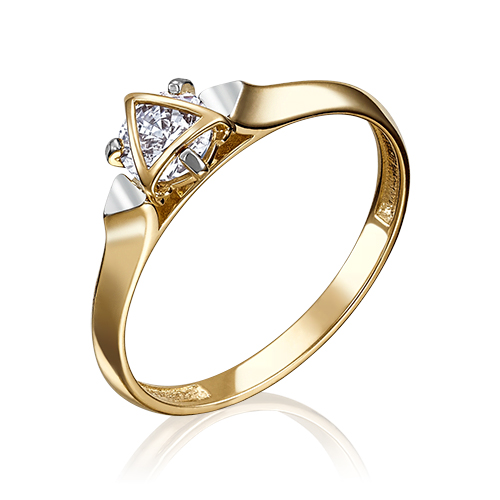 

Кольцо из золота р. 19,5 PLATINA jewelry 01-5104-00-501-1130-38, фианит, 01-5104-00-501-1130-38