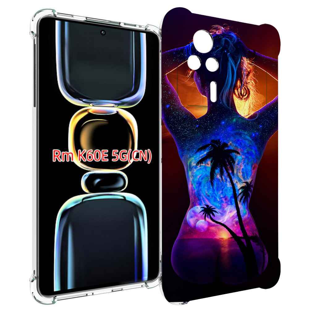 

Чехол MyPads Девушка-и-пальмы женский для Xiaomi Redmi K60E, Tocco