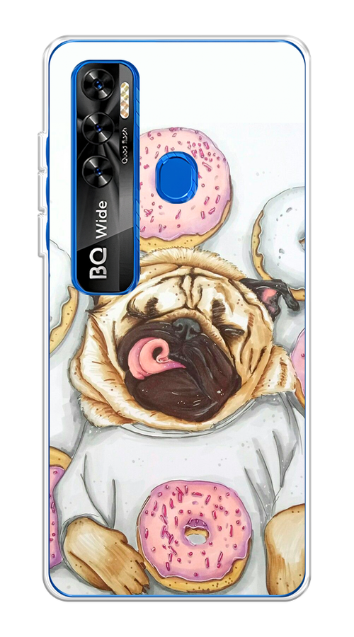 

Чехол на BQ 6868L "Счастливый мопс", Розовый;бежевый;коричневый, 202550-1