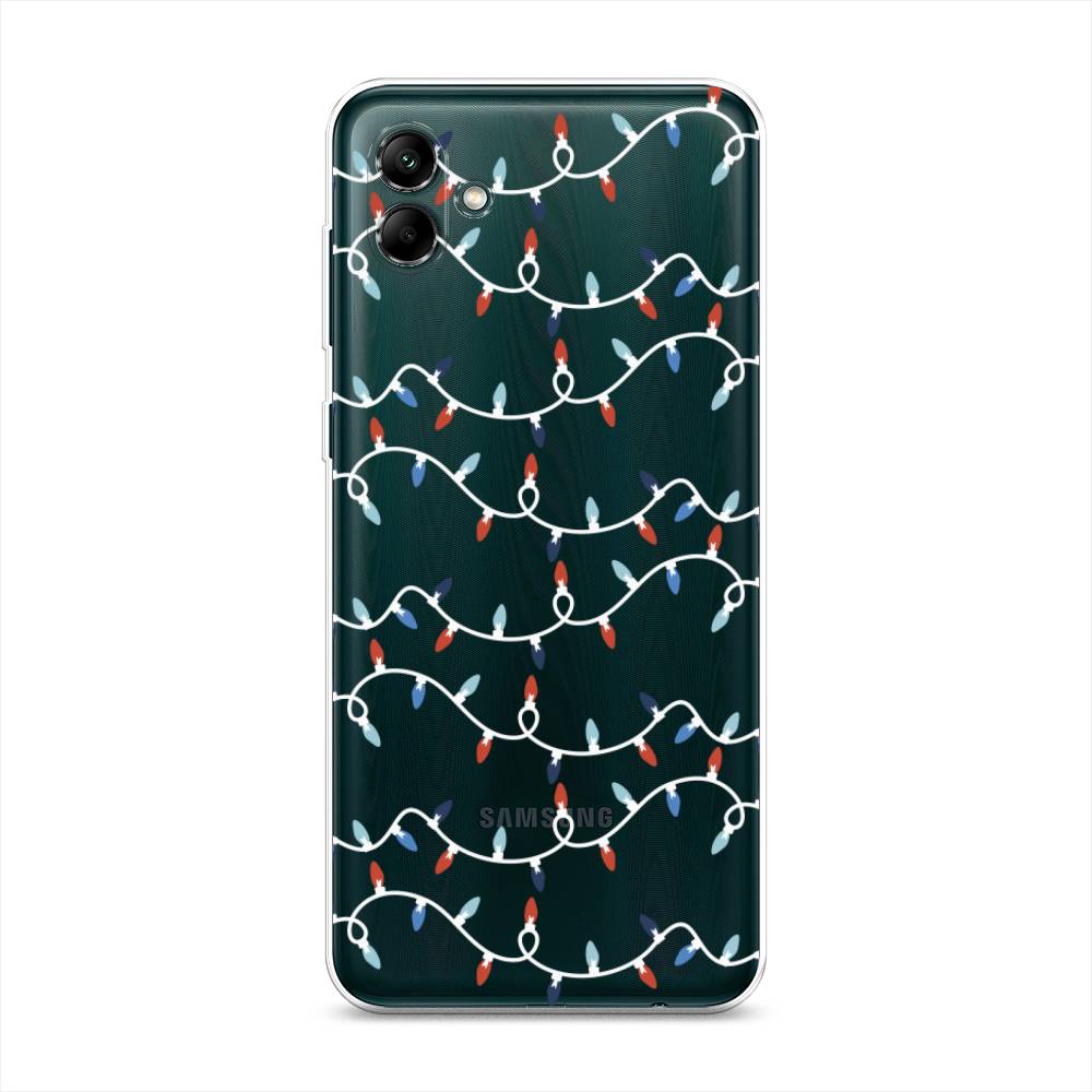 

Чехол на Samsung Galaxy A04 "Разноцветная гирлянда", Белый;красный;синий, 2107050-5