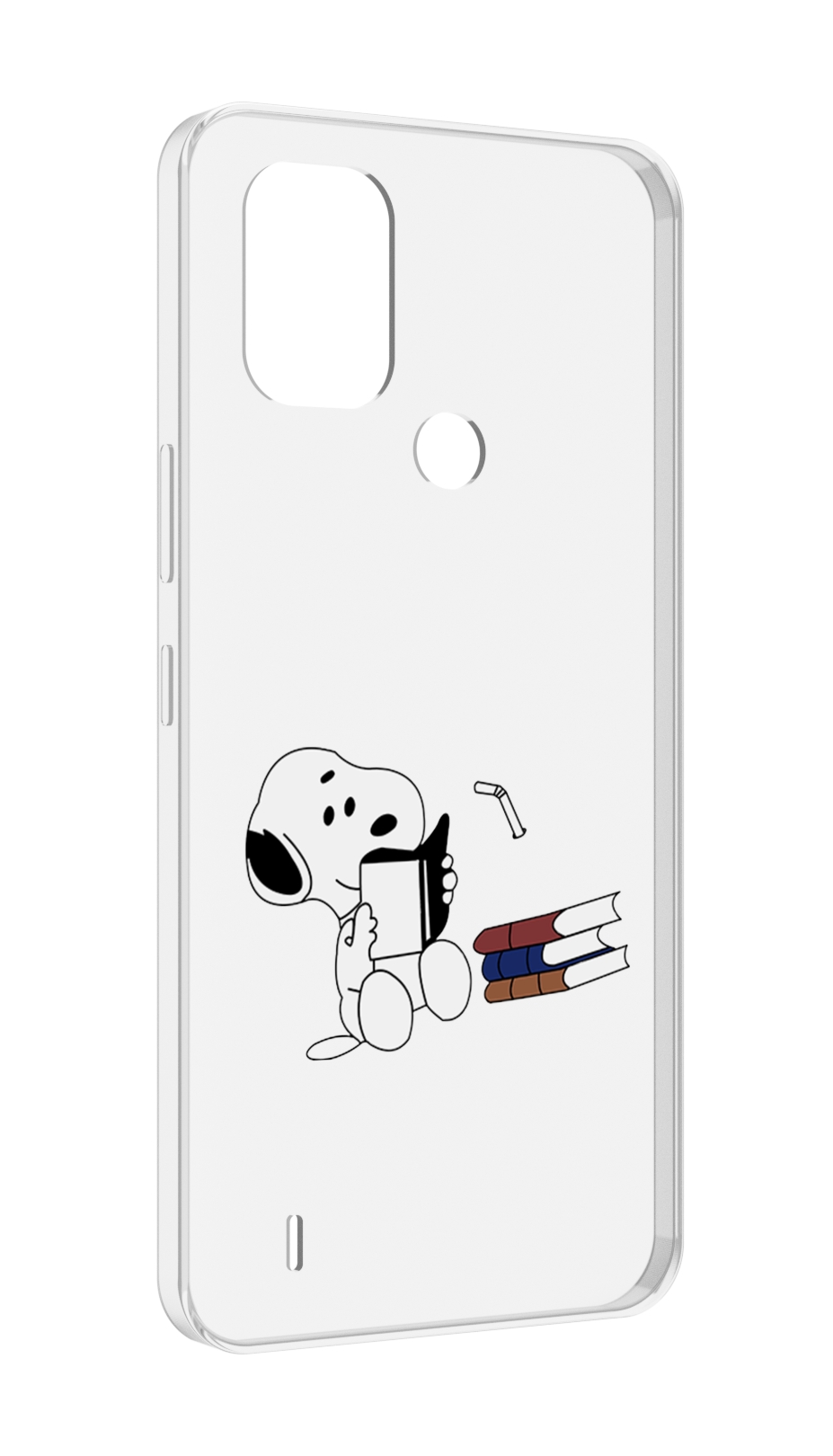 

Чехол MyPads собака-с-книжками для Nokia C31, Прозрачный, Tocco