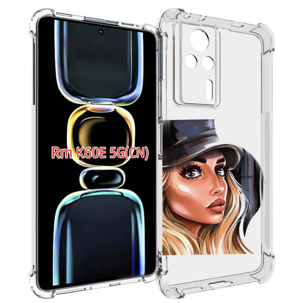 

Чехол MyPads Девушка-в-шляпе женский для Xiaomi Redmi K60E, Tocco