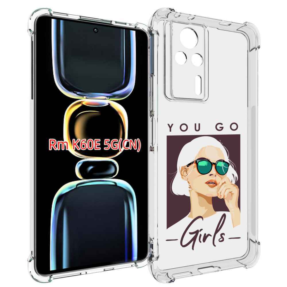 

Чехол MyPads Девушка-в-очках-с-белыми-волосами женский для Xiaomi Redmi K60E, Tocco