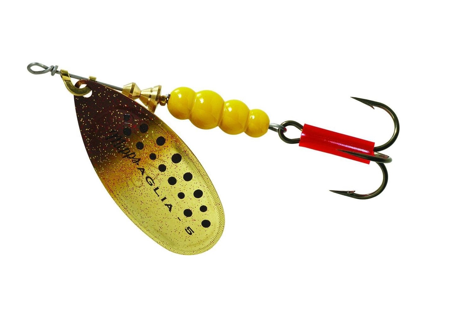 

Блесна Mepps AGLIA BROWN №5 brown-trout, Желтый, Aglia Brown