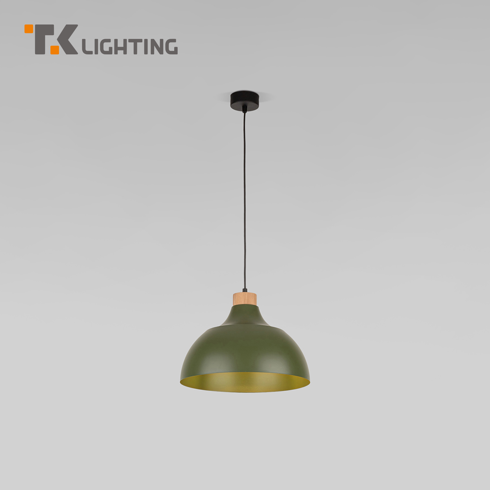 

Подвесной светильник с металлическим плафоном TK Lighting Cap 5665 Е27 зеленый, Cap