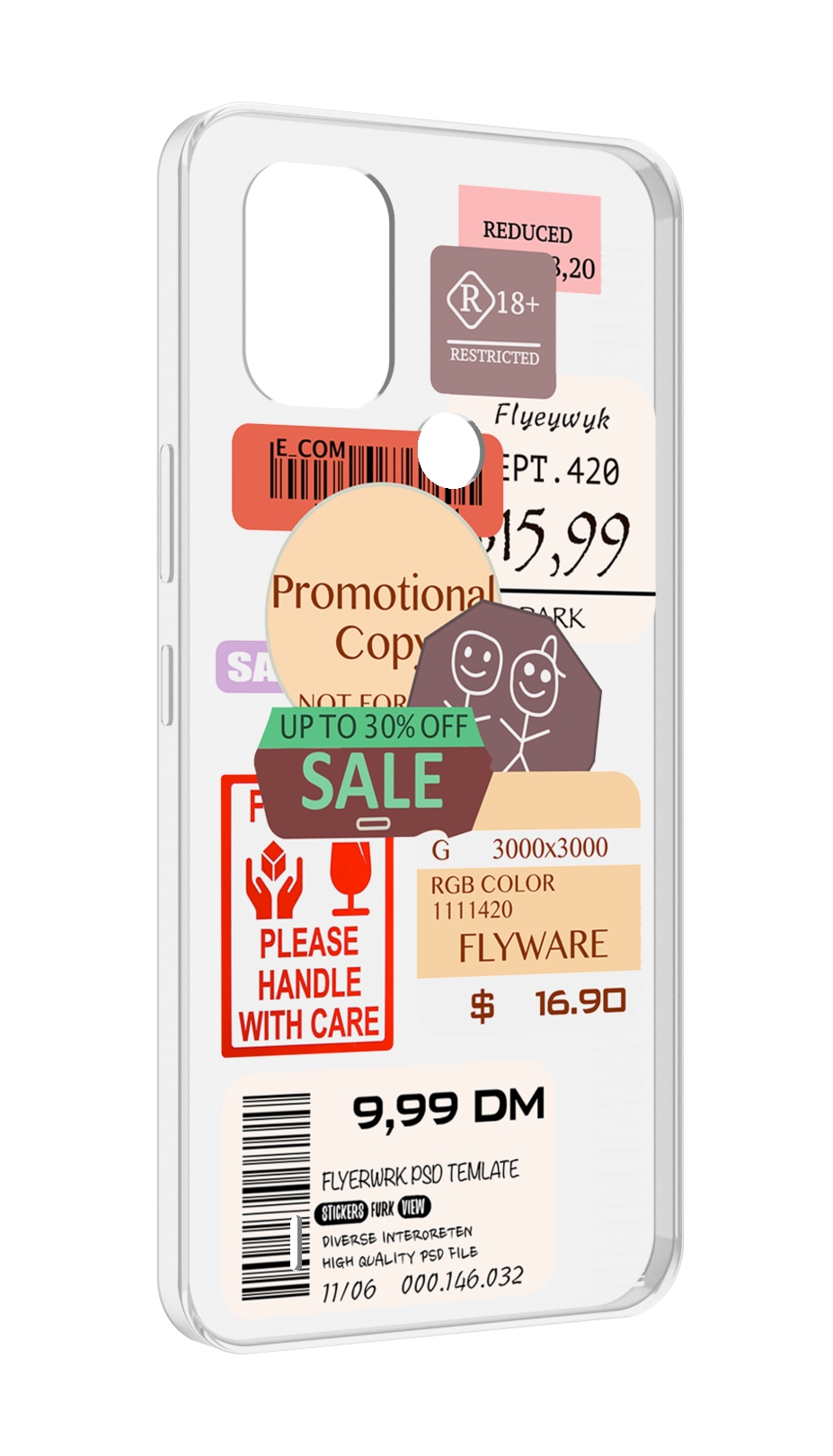 

Чехол MyPads скидочные-купоны-принт для Nokia C31, Прозрачный, Tocco