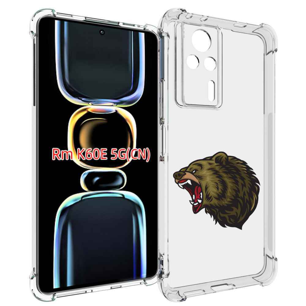 

Чехол MyPads Голова-медведь для Xiaomi Redmi K60E, Tocco