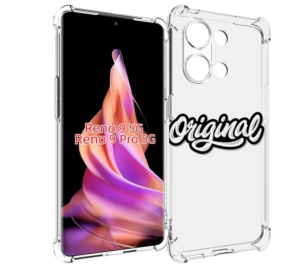 

Чехол MyPads оригинал-надпись для Oppo Reno 9/Reno 9 Pro, Прозрачный, Tocco