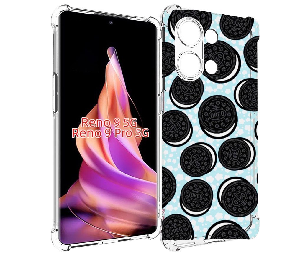 

Чехол MyPads орео печеньки для Oppo Reno 9/Reno 9 Pro, Прозрачный, Tocco