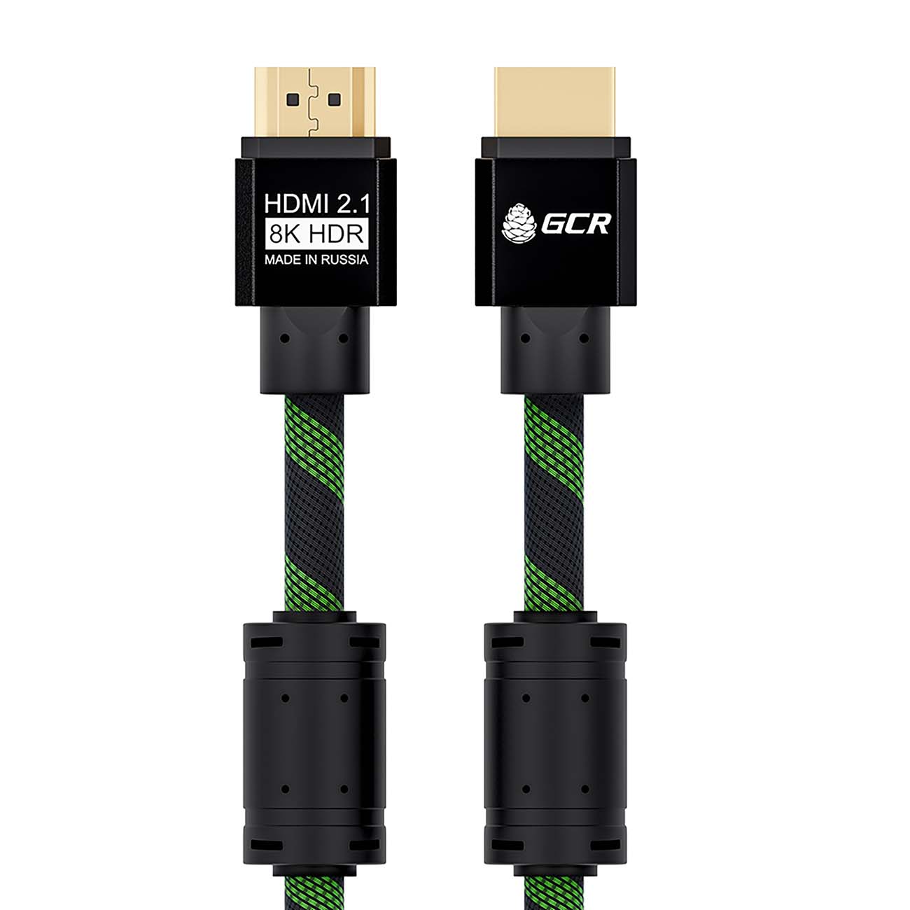 фото Кабель gcr hdmi - hdmi gcr-hm2101-2.0м 2м black/green