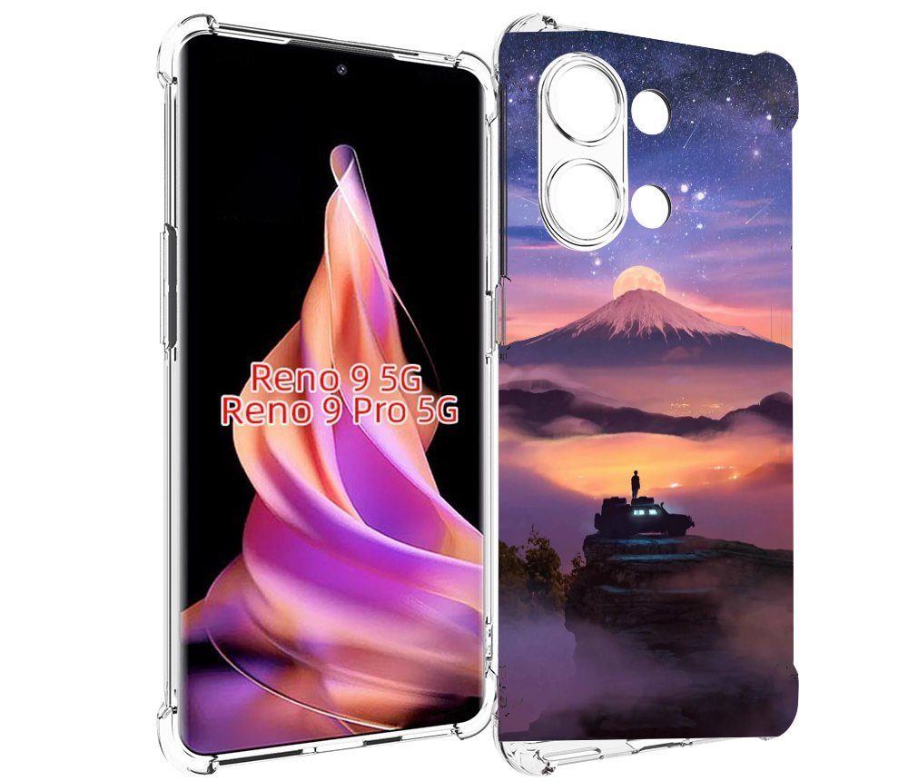

Чехол MyPads ночь-в-горах для Oppo Reno 9/Reno 9 Pro, Прозрачный, Tocco