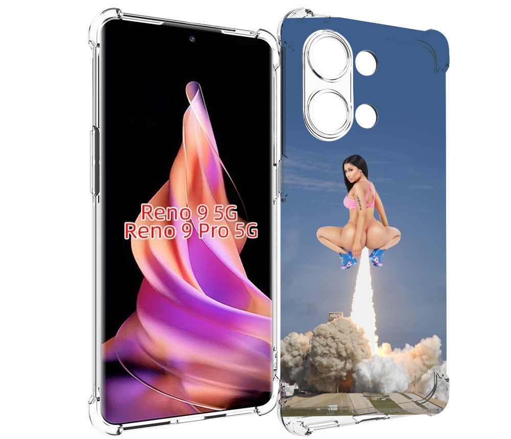 

Чехол MyPads ники-минаж-ракета детский для Oppo Reno 9/Reno 9 Pro, Прозрачный, Tocco
