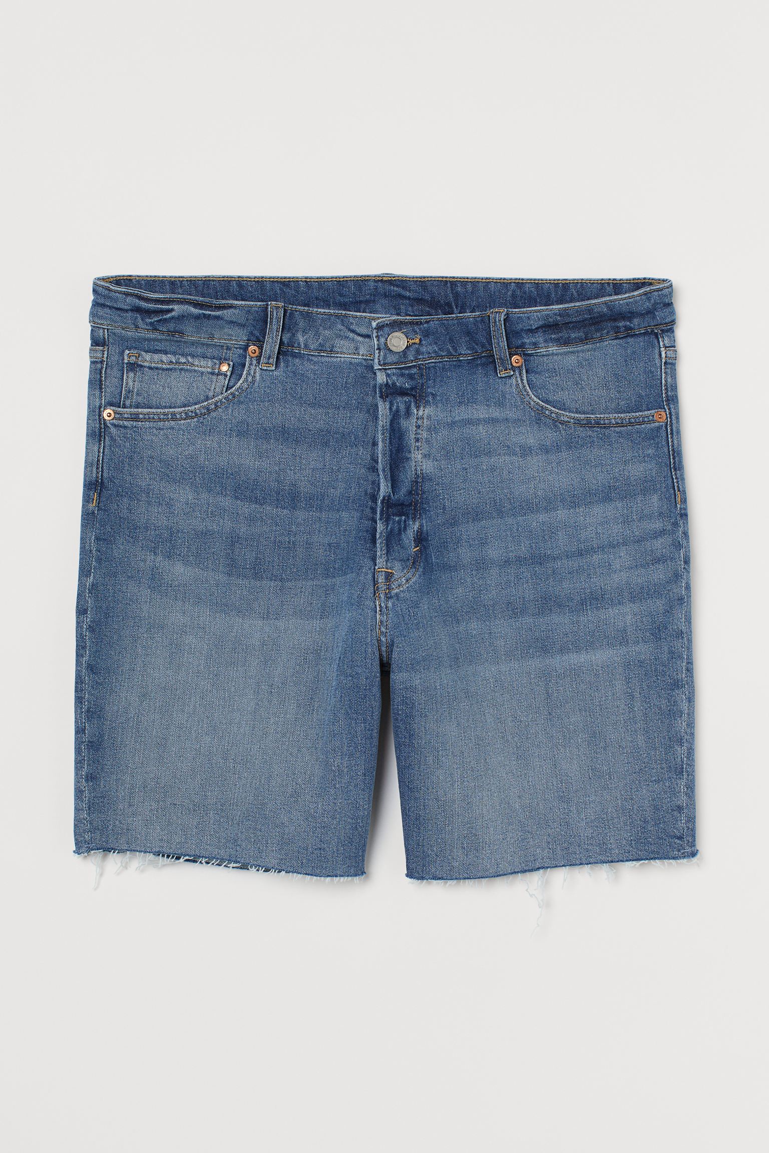 

Джинсовые шорты женские H&M 982006002 синие 50 EU, Синий, 9820060