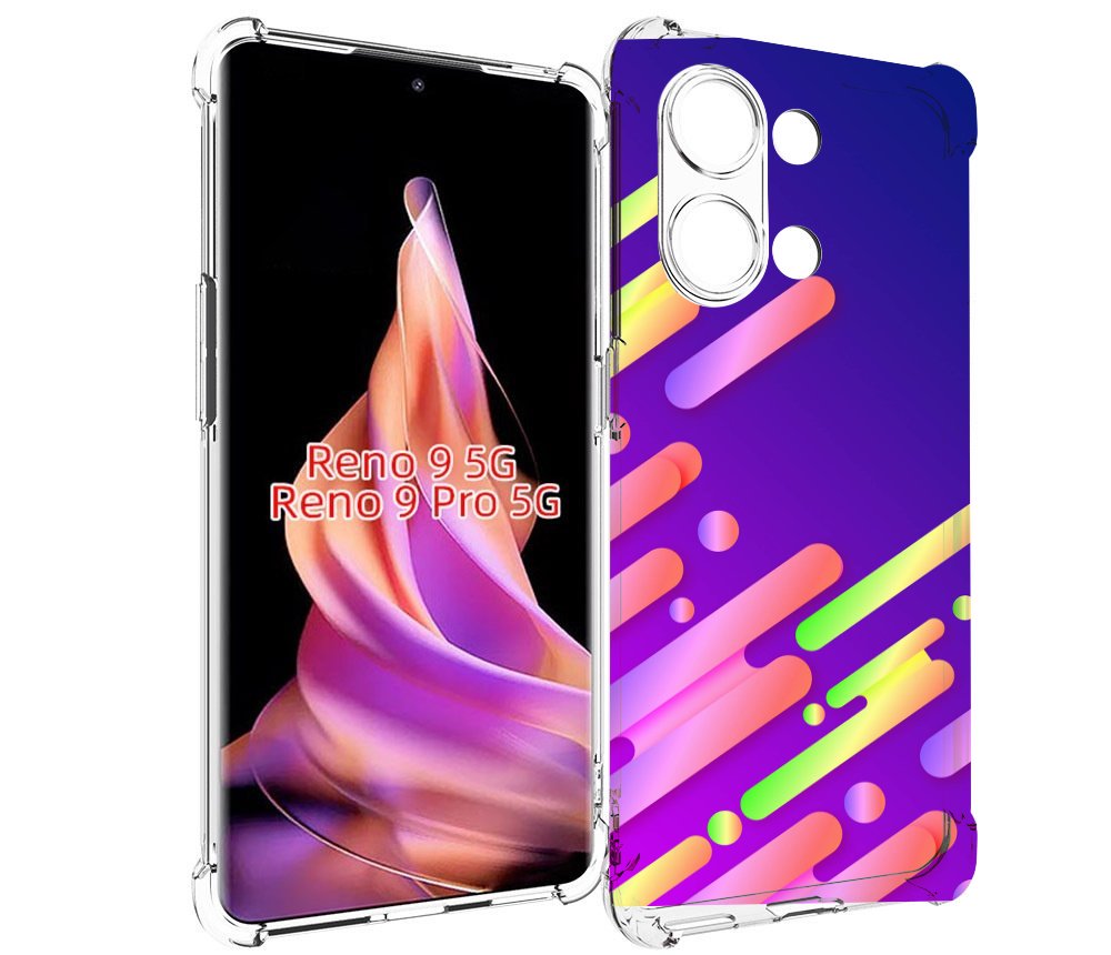 

Чехол MyPads неоновый-фон для Oppo Reno 9/Reno 9 Pro, Прозрачный, Tocco