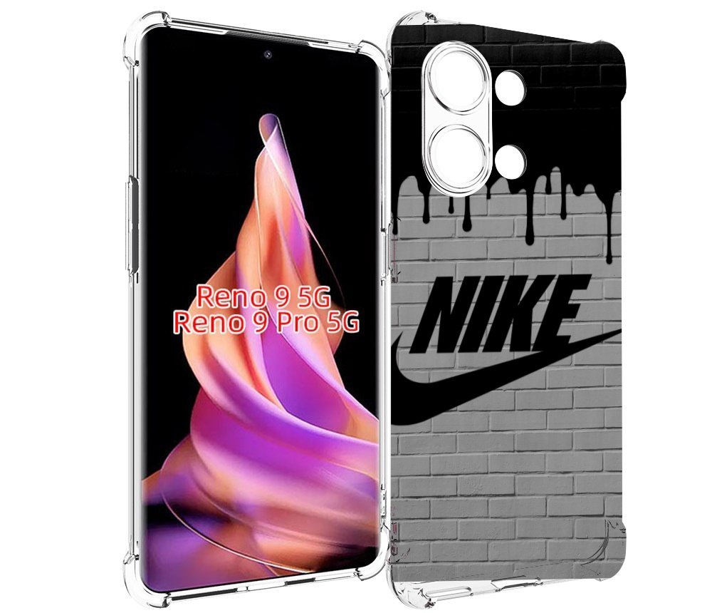

Чехол MyPads найк в краске для Oppo Reno 9/Reno 9 Pro, Прозрачный, Tocco