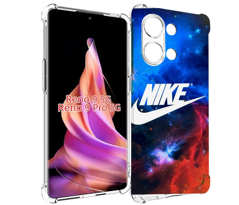 

Чехол MyPads найк в космосе для Oppo Reno 9/Reno 9 Pro, Прозрачный, Tocco