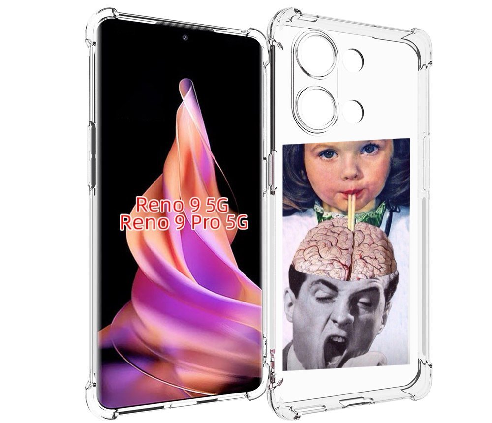 

Чехол MyPads на-здоровье для Oppo Reno 9/Reno 9 Pro, Прозрачный, Tocco