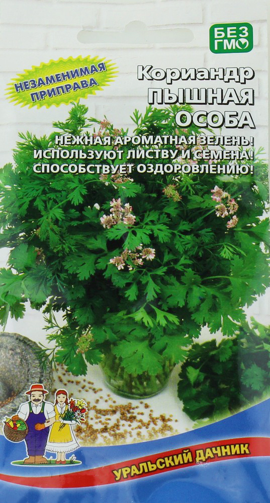 

Семена кориандр Уральский дачник Пышная особа 1 уп.