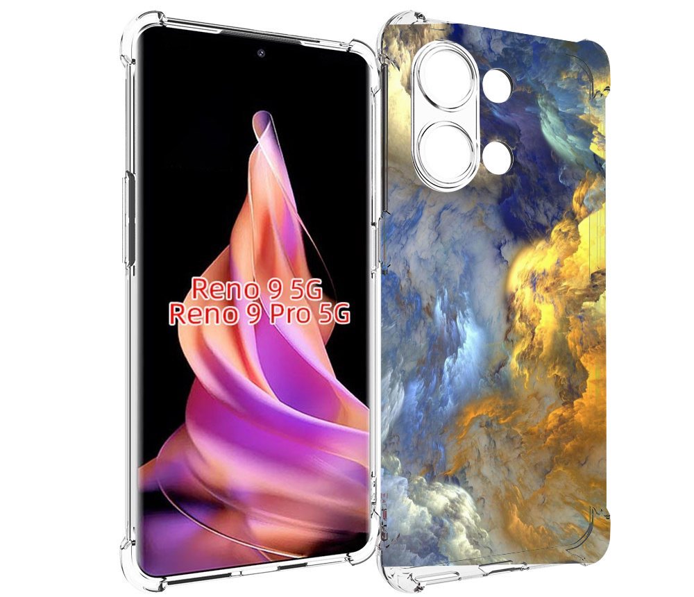 

Чехол MyPads мраморное небо для OPPO Reno 9 / Reno 9 Pro, Прозрачный, Tocco