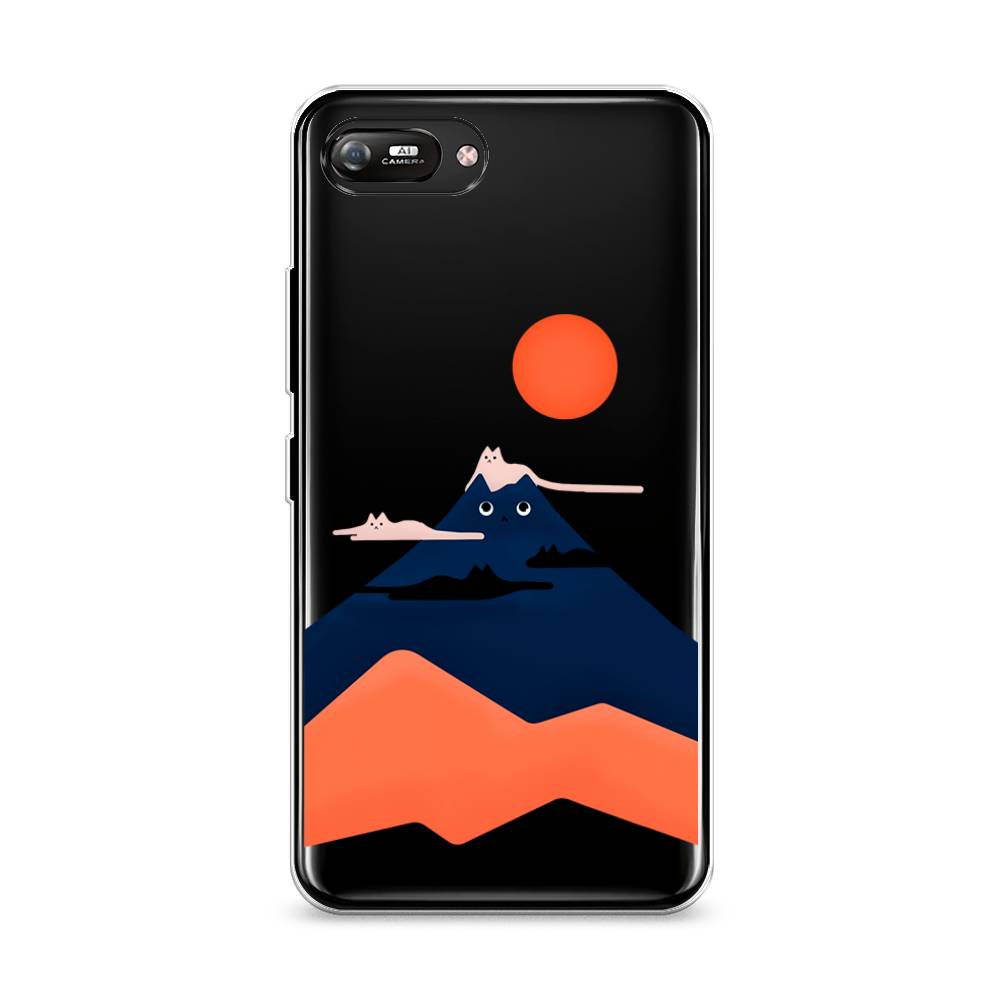 

Чехол на Itel A25 "Кот-гора", Черный;оранжевый, 3200950-4