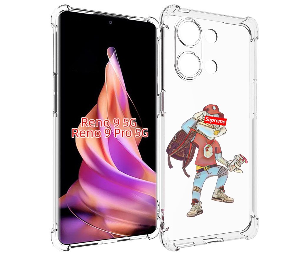 

Чехол MyPads моднявый-заяц детский для Oppo Reno 9/Reno 9 Pro, Прозрачный, Tocco