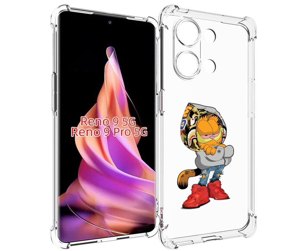 

Чехол MyPads модный-котяра детский для Oppo Reno 9/Reno 9 Pro, Прозрачный, Tocco