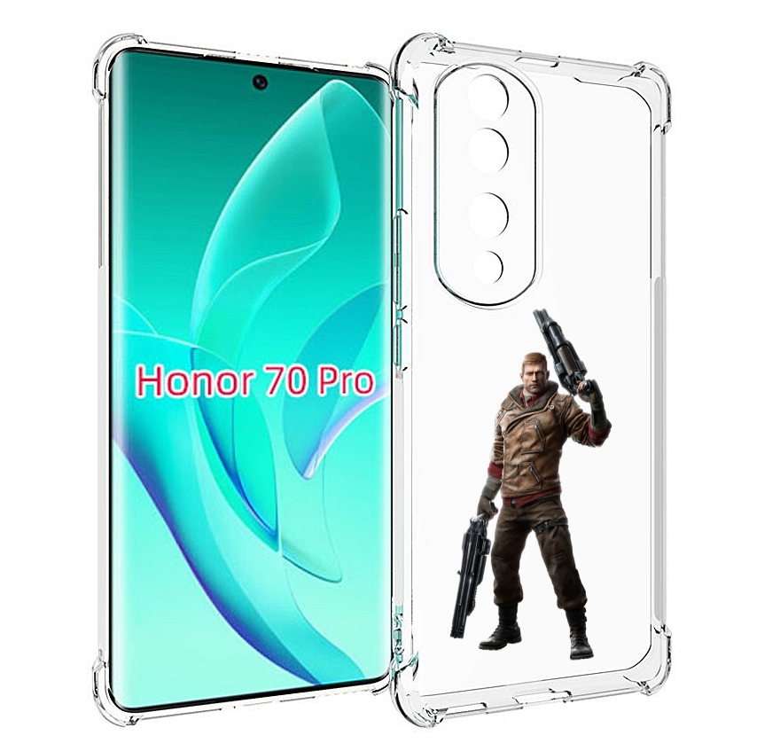 

Чехол MyPads Wolfenstein для Honor 70 Pro / 70 Pro Plus, Прозрачный, Tocco