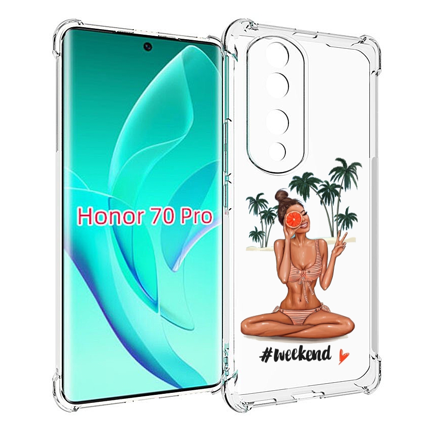 

Чехол MyPads Weekend для Honor 70 Pro / 70 Pro Plus, Прозрачный, Tocco